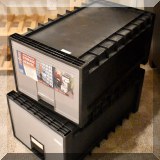 Z08. Plastic storage drawers.